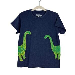 Eighty Eight Brand Boy’s Size 7 Blue Dinosaur Brachiosaurus Graphic Tee Shirt